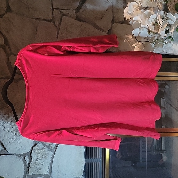 Quacker Factory Christmas Holly Leaves 3/4 Sleeve Size 3X - Picture 6 of 6